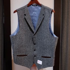 Empire Clothing Wool Herringbone Vest